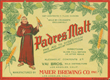  Padres Malt Beer Label
