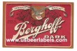Beer Label Berghoff Dark