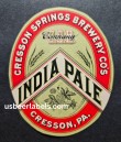 India Pale Beer Label India Pale Beer Label