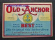 Old Anchor Beverage Beer Label Old Anchor Beverage Beer Label