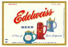 Vintage EDELWEISS Beer Shirts, T-Shirts, Hats and Apparel