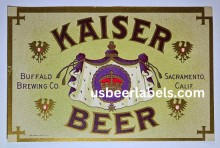 Kaiser Beer Beer Label Kaiser Beer Beer Label