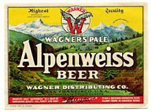  Wagners Pale Alpenweiss Beer Label