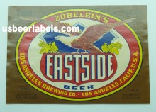 Zobeleins Eastside Beer Label Zobeleins Eastside Beer Label
