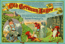 Old German Lager Brew Beer Label