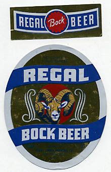  Regal Bock Beer Beer Label