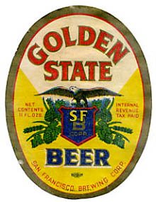  Golden State Beer Label