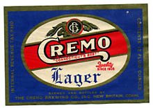 Cremo Lager Beer Label Cremo Lager Beer Label