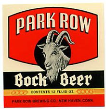  Park Row Bock Beer Label