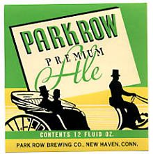  Park Row Premium Ale Beer Label