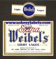 Weibels Light Lager Beer Label Weibels Light Lager Beer Label