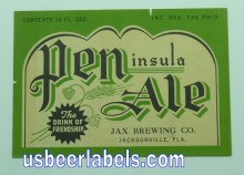  Peninsula Ale Beer Label