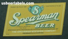  Spearman Beer Beer Label