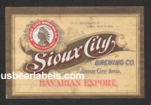  Bavarian Export Beer Label