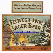  Forest Inn Lager Beer Label