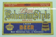  Bohemian Style Lager Beer Label