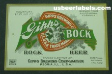  Gipps Bock Beer Label