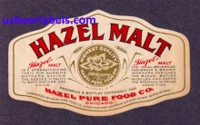  Hazel Malt Beer Label