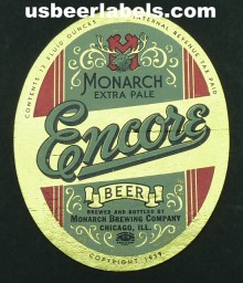  Encore Beer Label