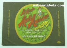  McAvoys Malt Marrow Beer Label