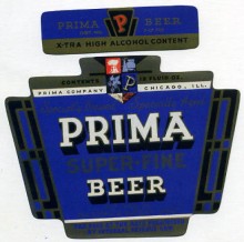  Prima Super Fine Beer Label