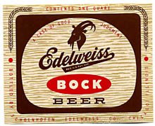  Edelweiss Bock Beer Label