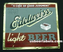  Edelweiss Light Beer Label