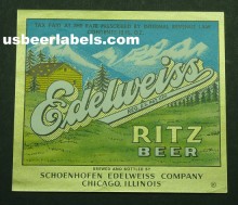  Edelweiss Ritz Beer Label
