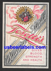  Tosettis Bavarian Stout Beer Label