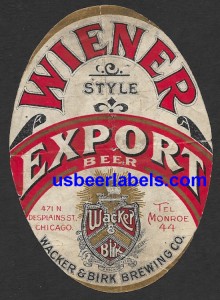  Wiener Export Beer Label