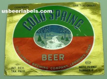  Cold Spring Beer Label