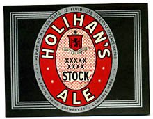  Holihan's Stock Ale Beer Label