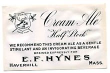  Half Stock Cream Ale Beer Label