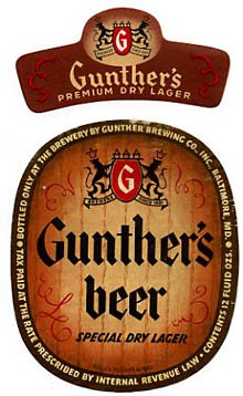  Gunthers Beer Label