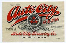  Auto City Beer Label