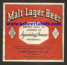  Malt Lager Beer Beer Label