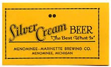  Silver Cream Beer Label