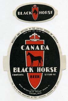 Black Horse Beer Label