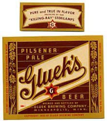  Glueks Pilsener Pale Beer Label