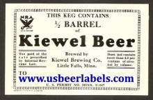  Kiewel Beer Beer Label