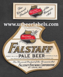  Falstaff Pale Beer Beer Label