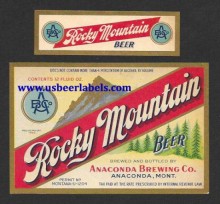  Rocky Mountain Beer Beer Label