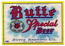  Butte Special Beer Label