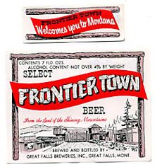  Frontier Town Beer Label