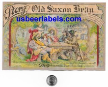  Storz Old Saxon Brau Beer Label