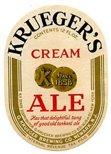  Kruegers Cream Ale Beer Label