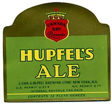  Hupfel's Ale Beer Label