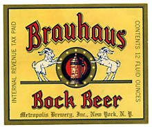  Brauhaus Bock Beer Label