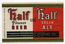  Half and Half Beer Label