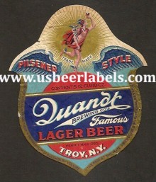  Quandt Famous Lager Beer Label
